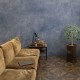 FLAX WALLPAPER | Vintage Concrete | Indigo